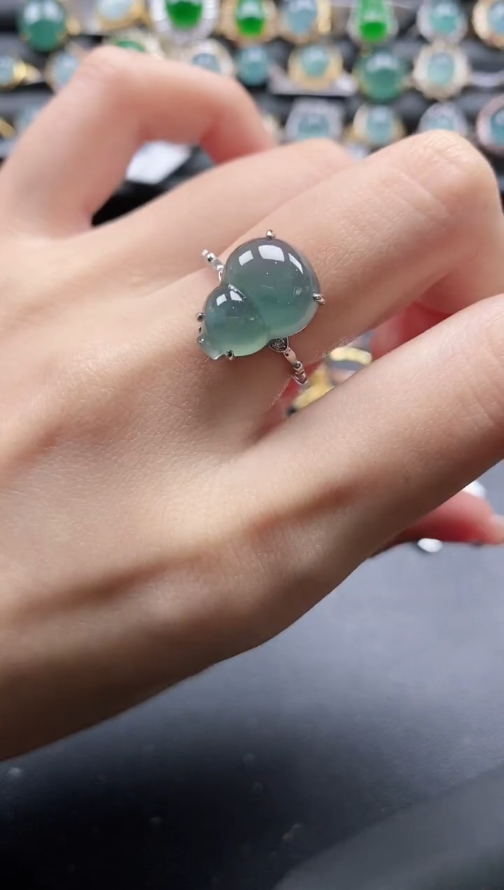【闪购商品】翡翠戒指银S925镶嵌11111