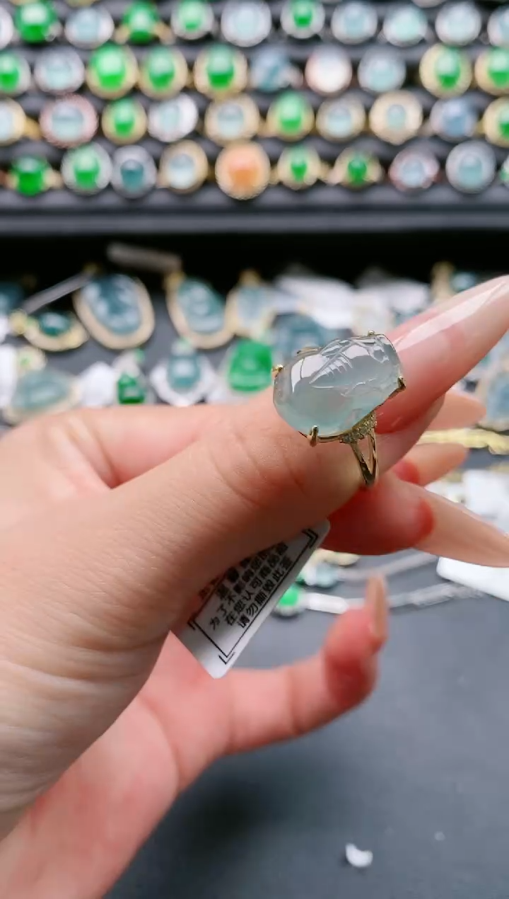 【闪购商品】翡翠戒指银S925镶嵌11111