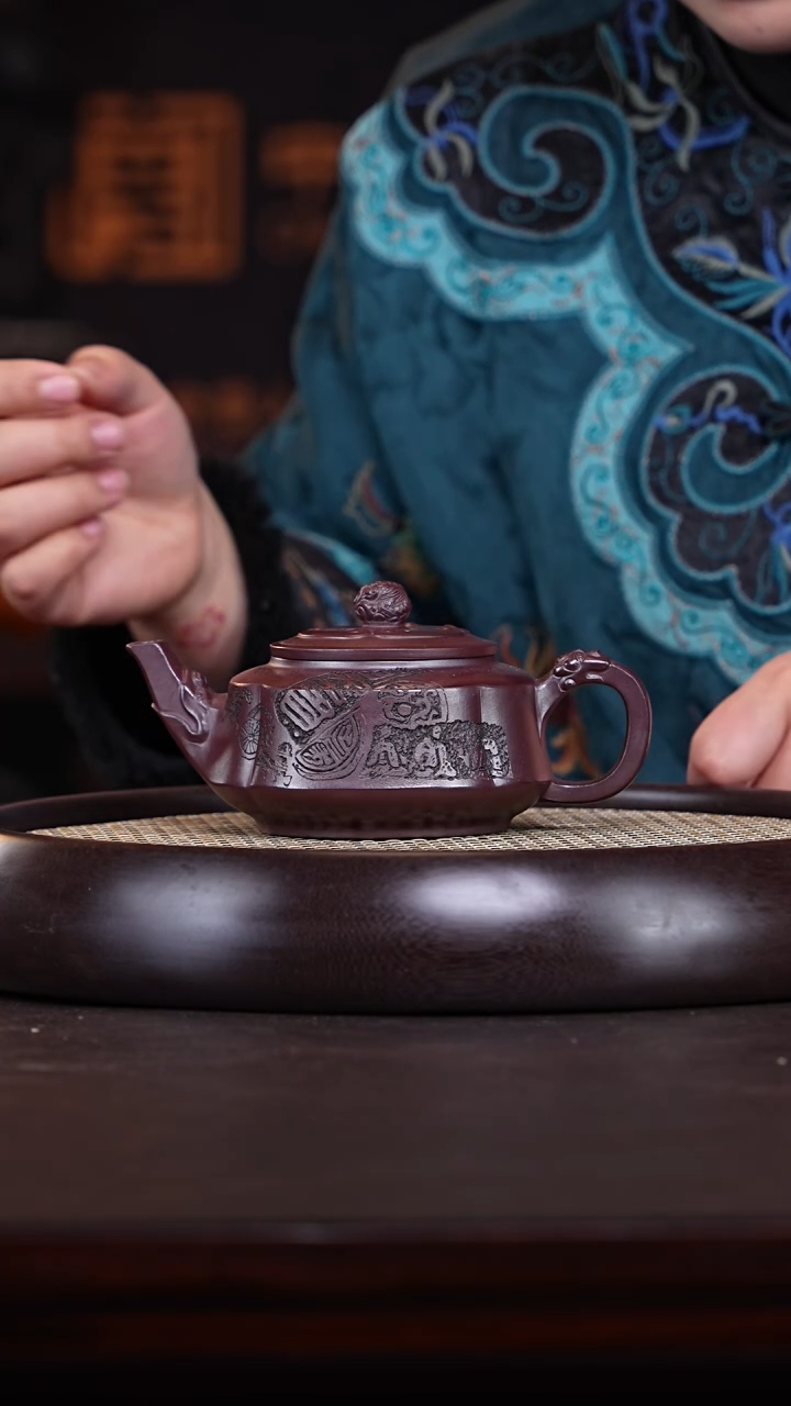 【闪购商品】紫砂茶壶张赦棠20-56 紫泥紫砂壶