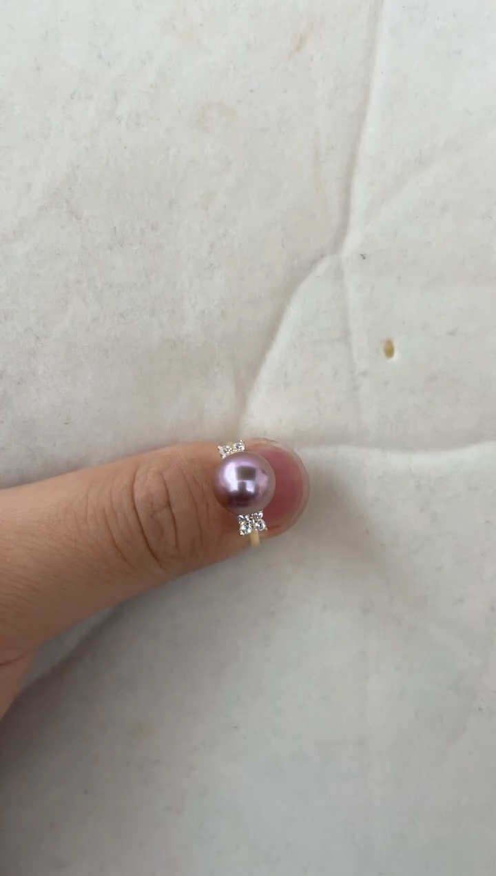 【闪购商品】海水珍珠戒指银S925镶嵌戒指