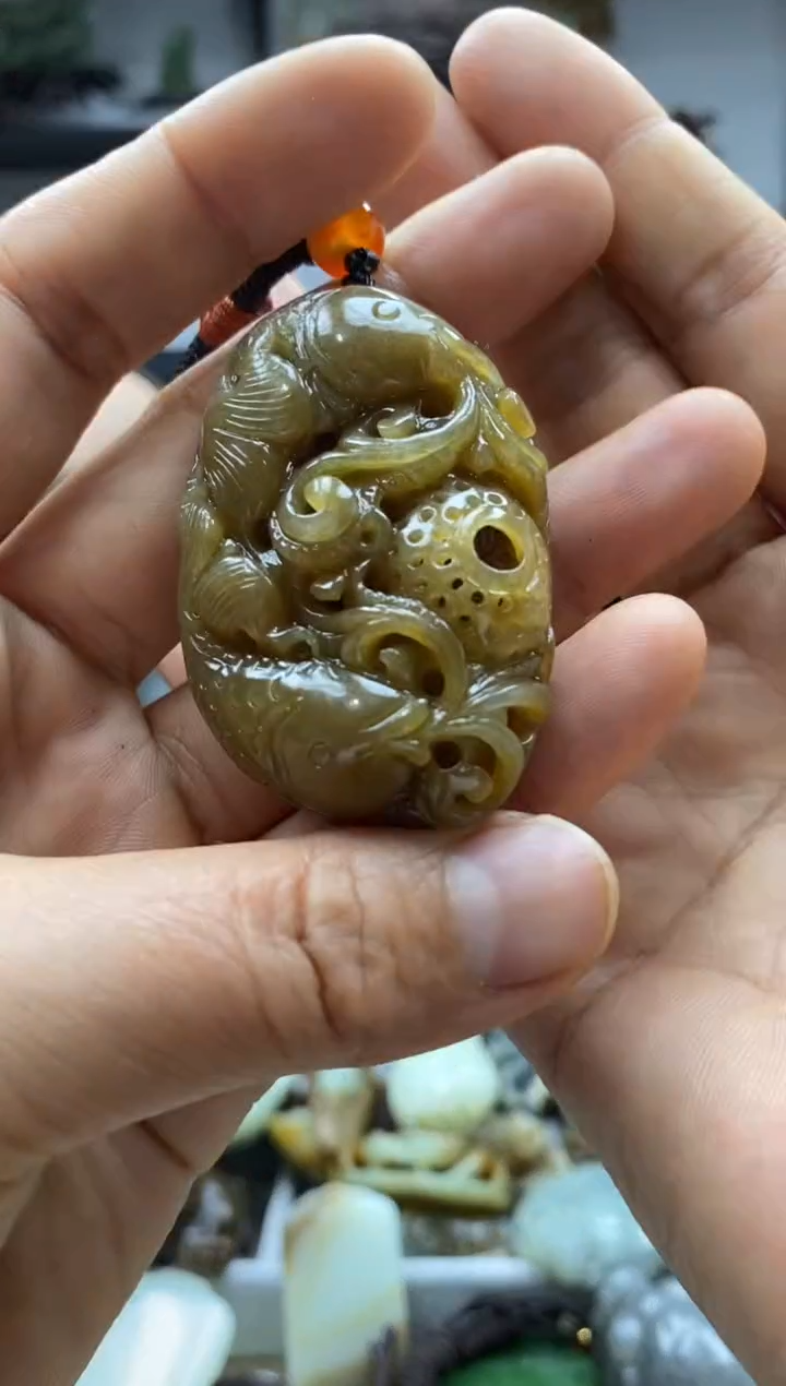 和田玉未镶嵌把件1