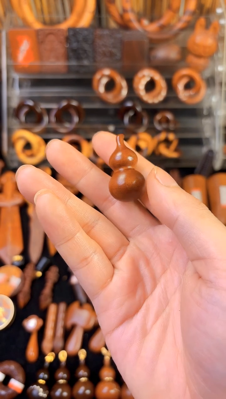 木木雕款雷枣老料一体小葫芦