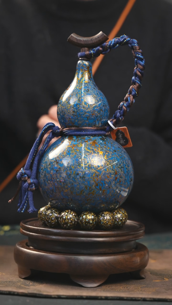 【闪购商品】YO222漆艺酒葫芦不包手串及旋转底座