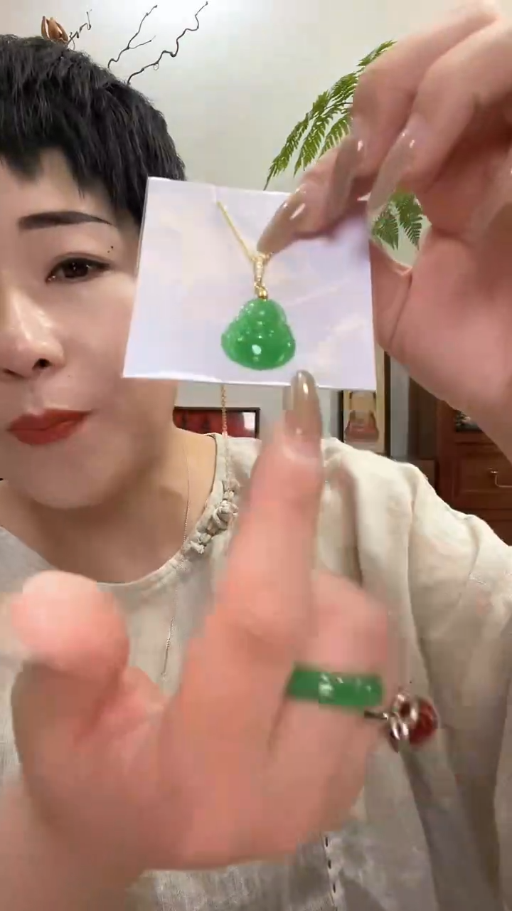 翡翠未镶嵌颈饰890