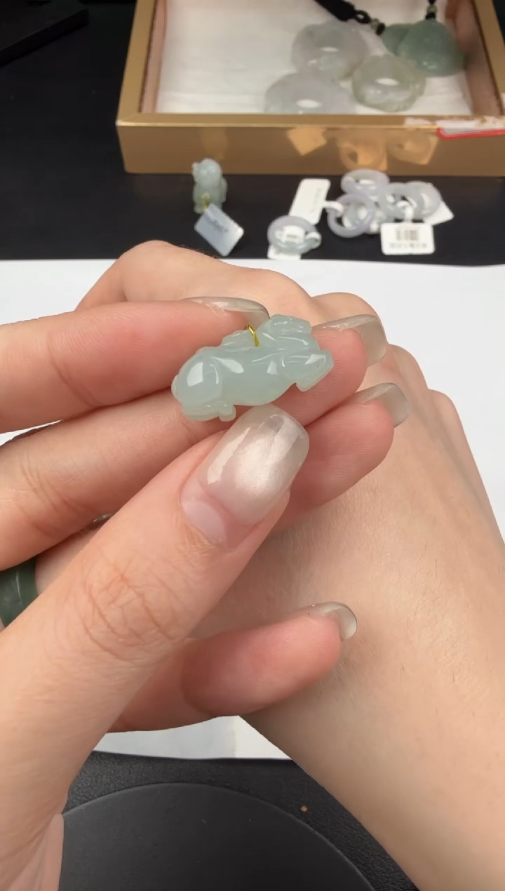吊坠(不含链)未镶嵌翡翠翡翠饰品-141