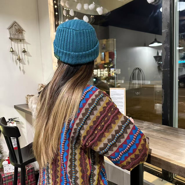 晴天Vintage 复古欧美简约百搭老钱风针织显瘦秋冬毛衣套头外套