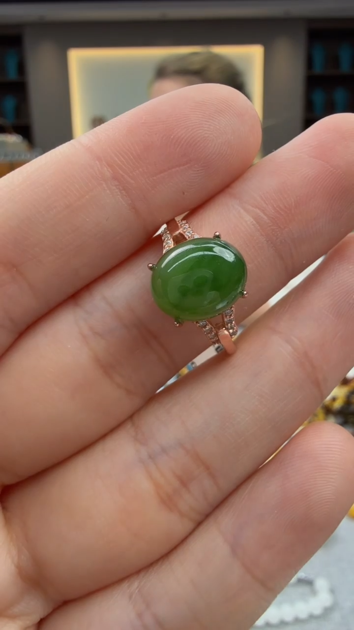 和田玉戒指未镶嵌12秒拍号    假一赔三