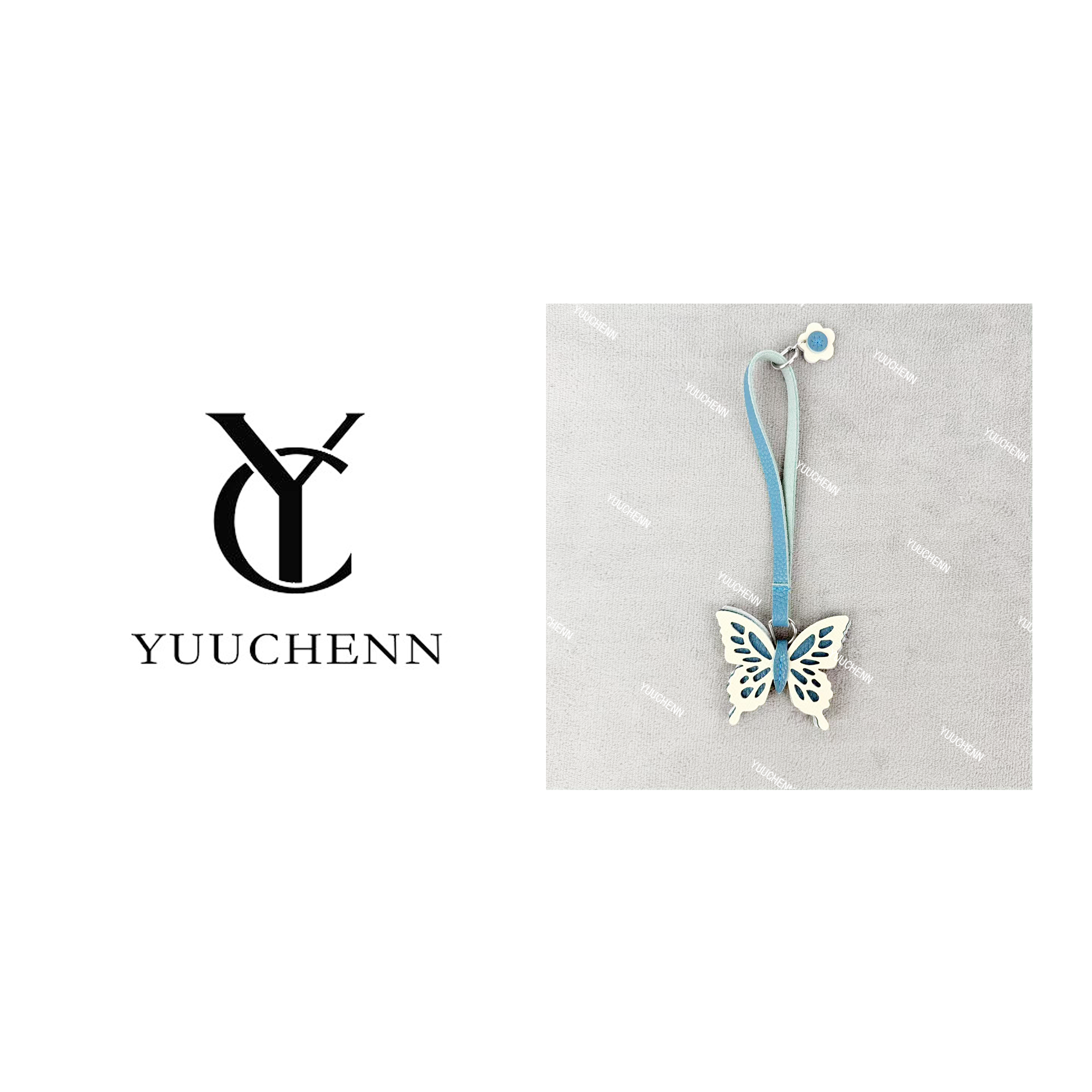 YUUCHENN/纪梵希同款【蝴蝶包挂】蓝拼白 HH6146