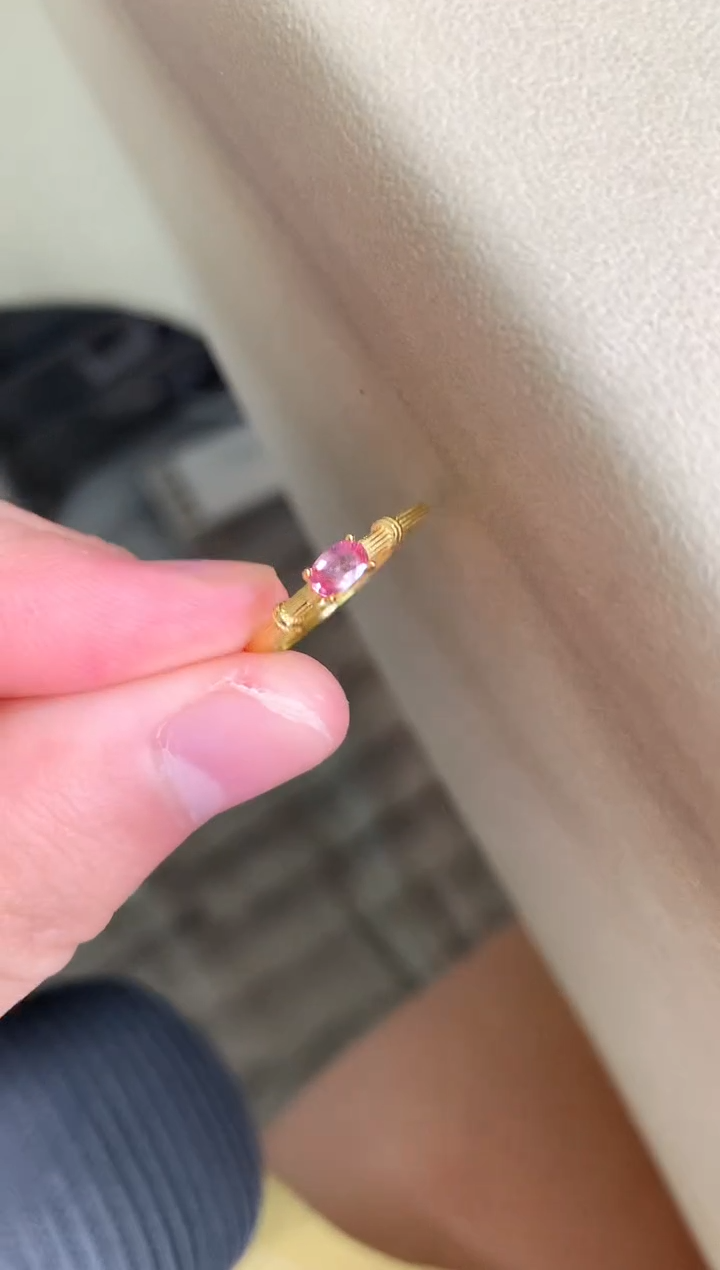 蓝宝石戒指银S925镶嵌戒指