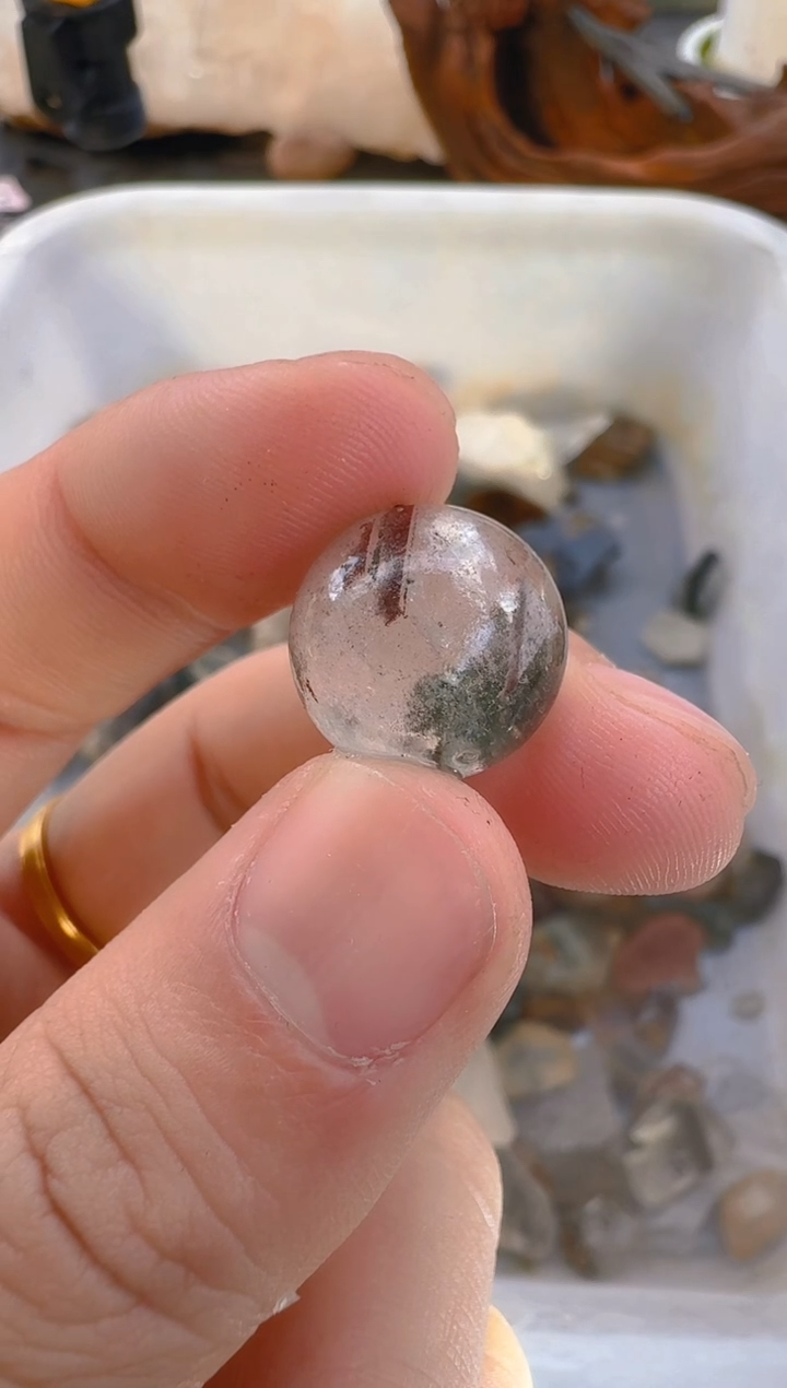 未镶嵌珠宝半成品水晶?*头木头，水晶