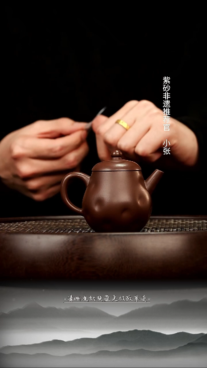 茶壶紫砂26 革紫泥 梨形 100c