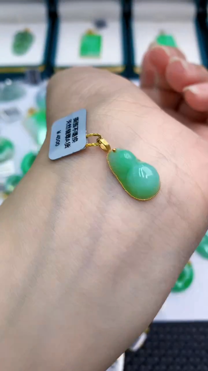 【闪购商品】翡翠颈饰18K金镶嵌            8