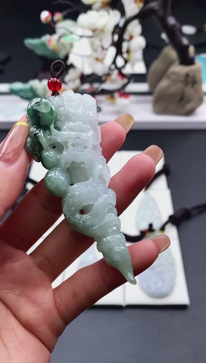 【闪购商品】翡翠颈饰未镶嵌天然缅甸A货翡翠