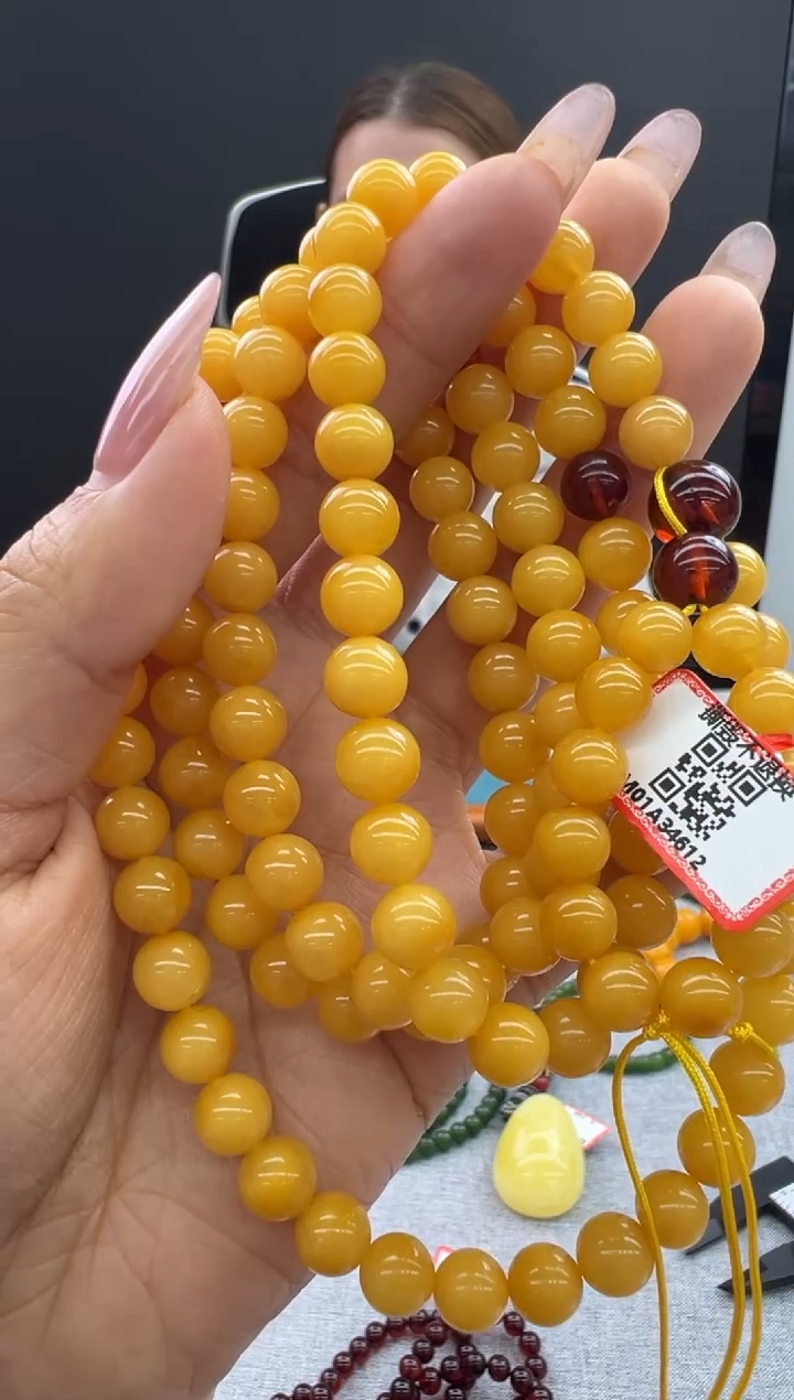 【闪购商品】琥珀颈饰未镶嵌47秒拍号