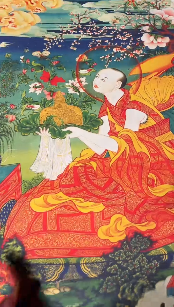 卷轴画菊菊唐卡tk