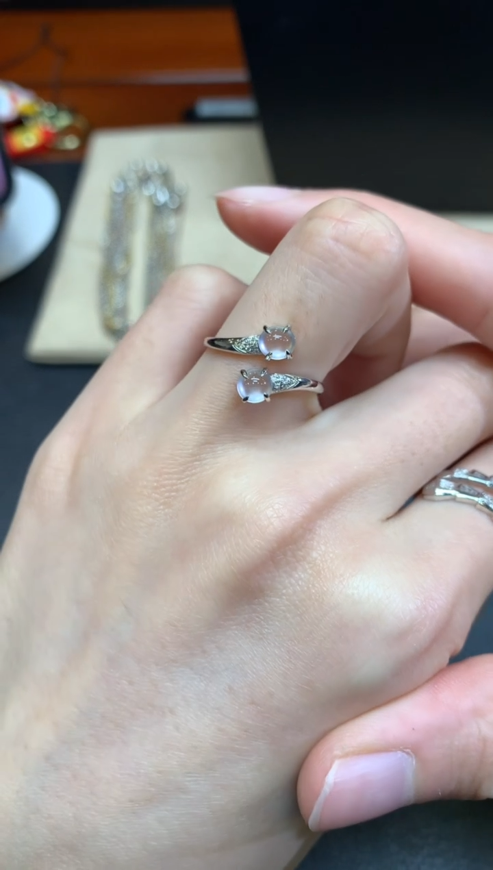 【闪购商品】翡翠戒指18K金镶嵌【无鉴赏期】