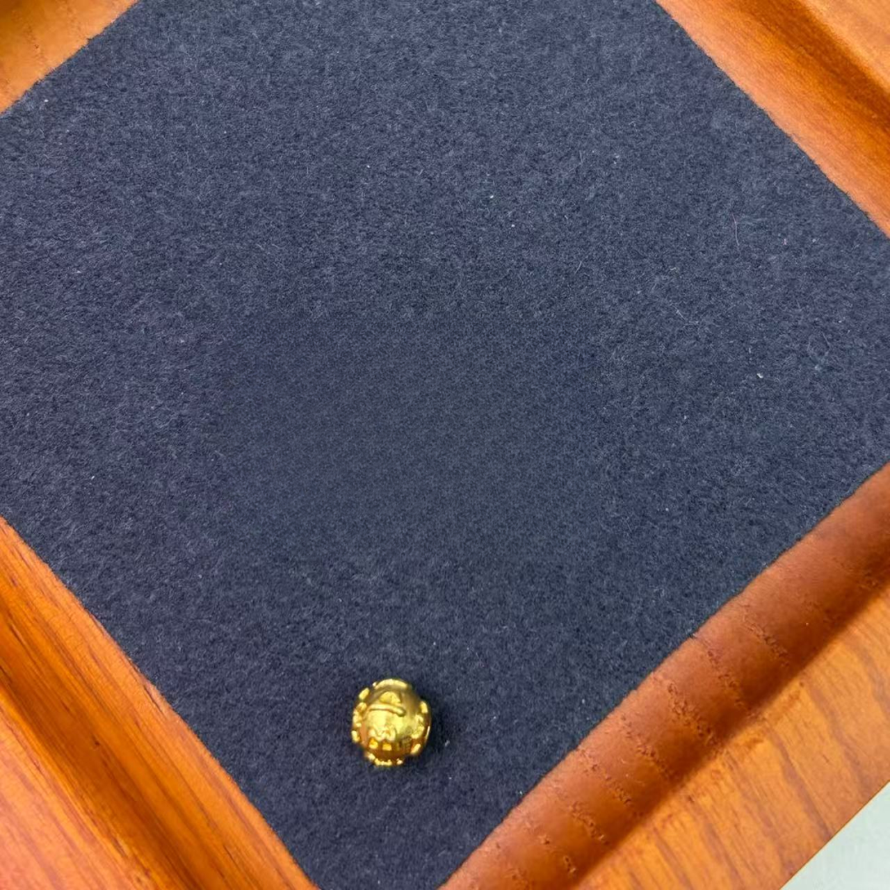 足金999卡6mm六子箴言珠 配件WH1270