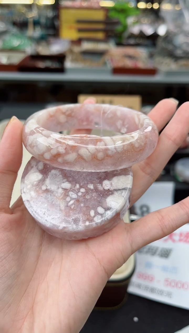 【闪购商品】石英质玉手镯未镶嵌61圈口（赠品镯心）S9304