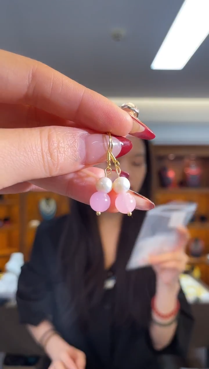 未镶嵌耳饰芙蓉石（多样性发一件）