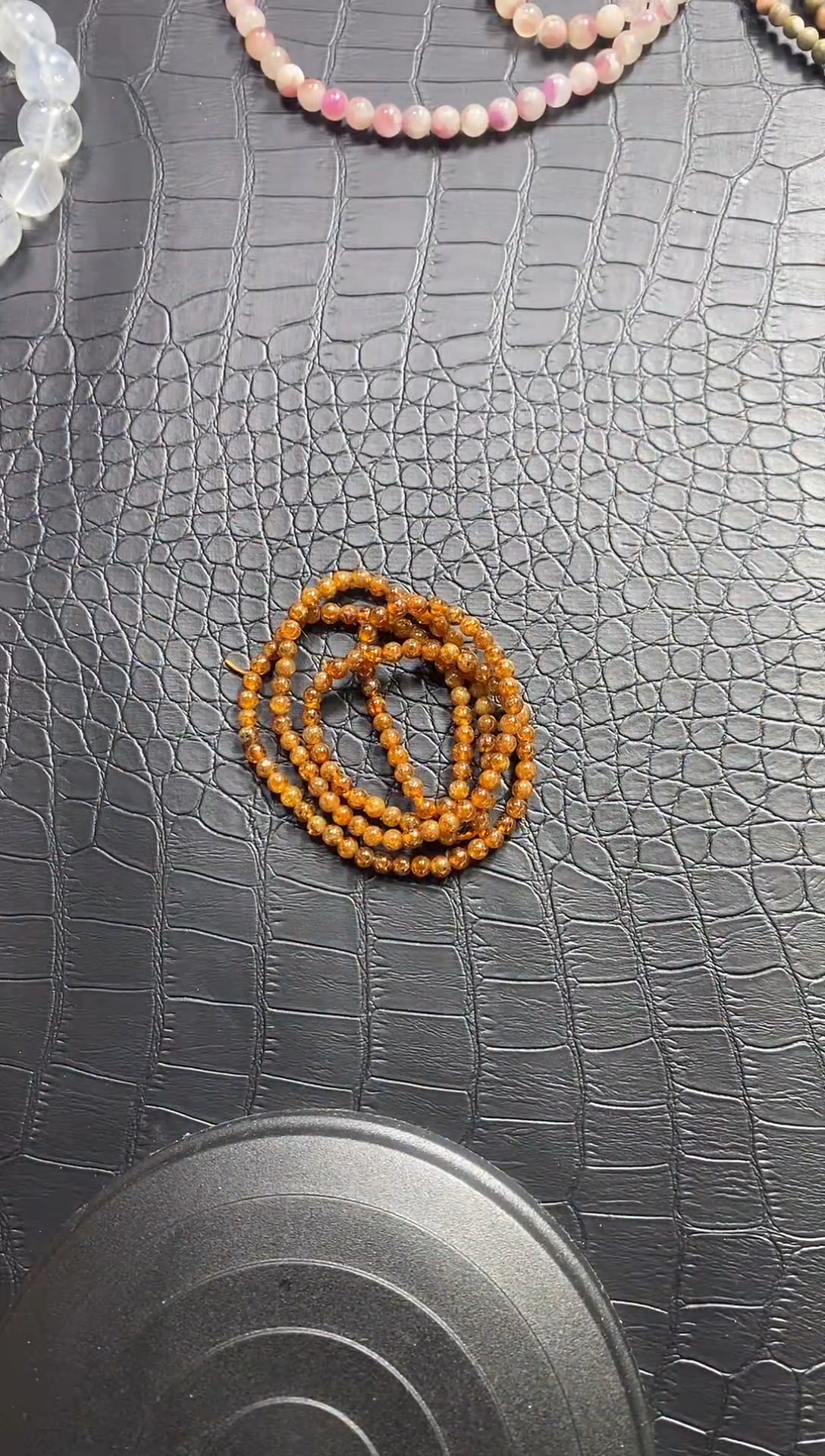 【闪购商品】水晶手链未镶嵌石榴石5mm+三圈手链