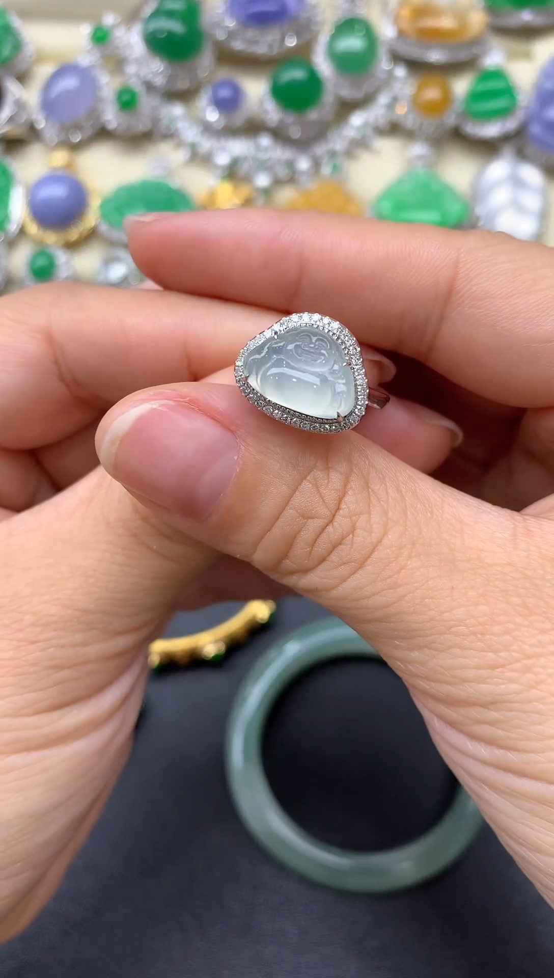 【闪购商品】翡翠戒指18K金镶嵌289-中国好珍宝