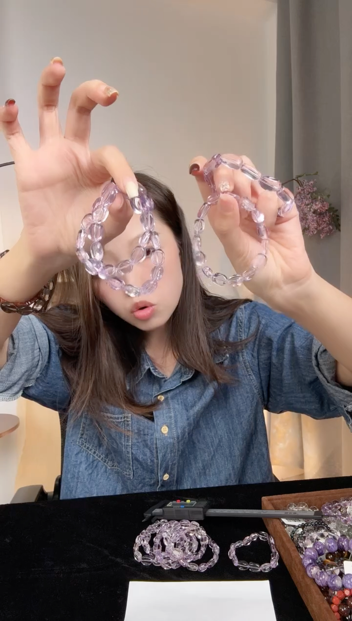 未镶嵌手链水晶紫水晶随行手串