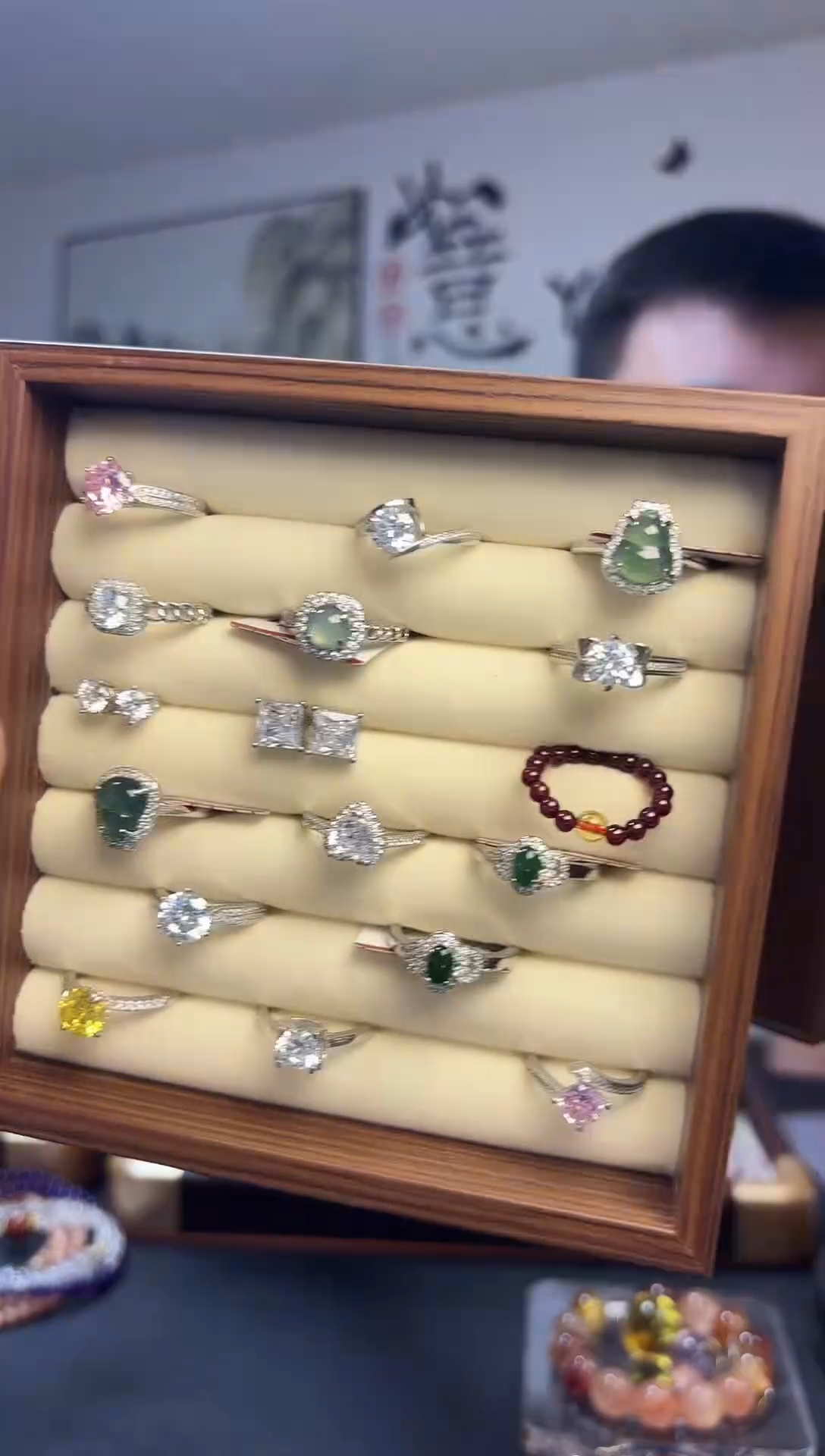 未镶嵌手链水晶戒指