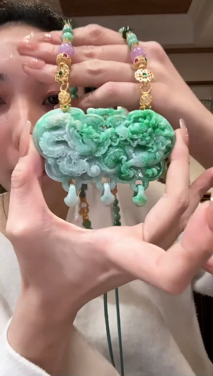 【闪购商品】翡翠颈饰未镶嵌国风