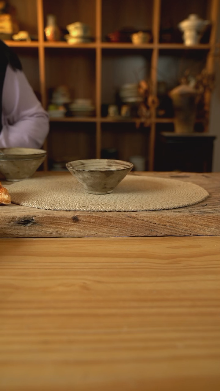 奶咖系列的斗笠米饭碗1个