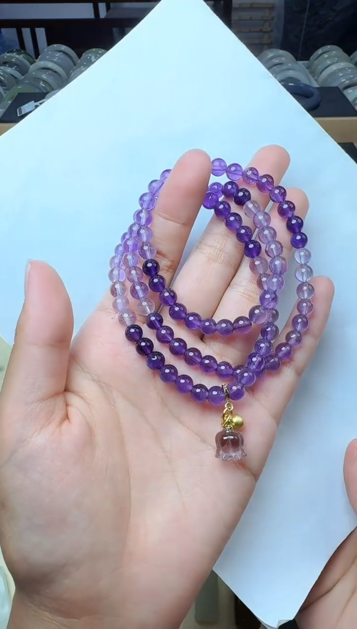 手串未镶嵌水晶多圈手串03