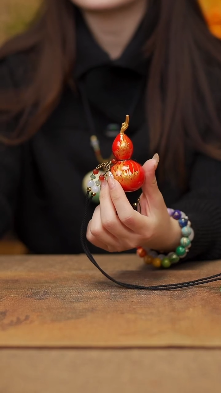 【闪购商品】67宴禾堂大漆脖挂葫芦68