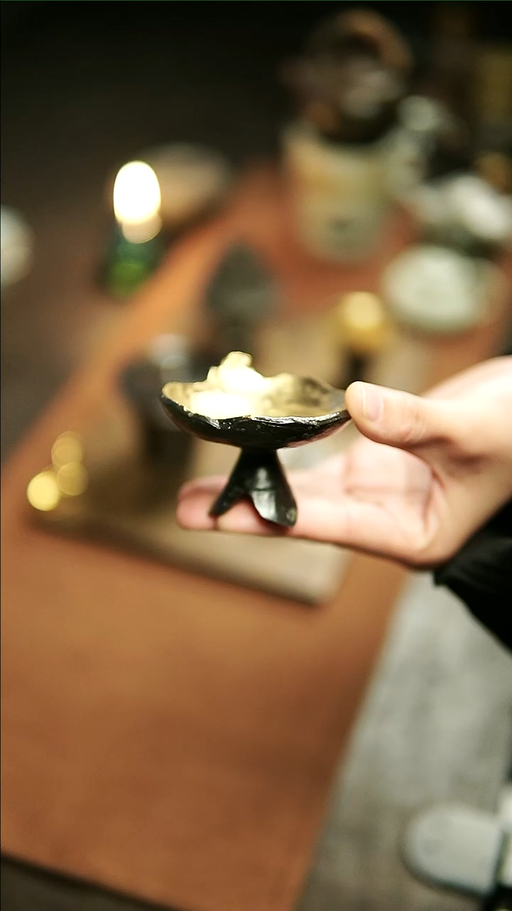 【闪购商品】张小恒陶泥黑金烛台