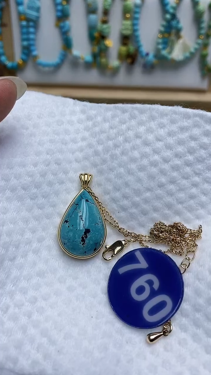 【闪购商品】绿松石项链合金760项链