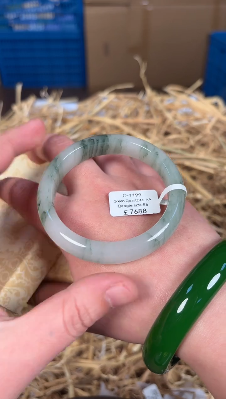 未镶嵌手镯石英质玉C1199