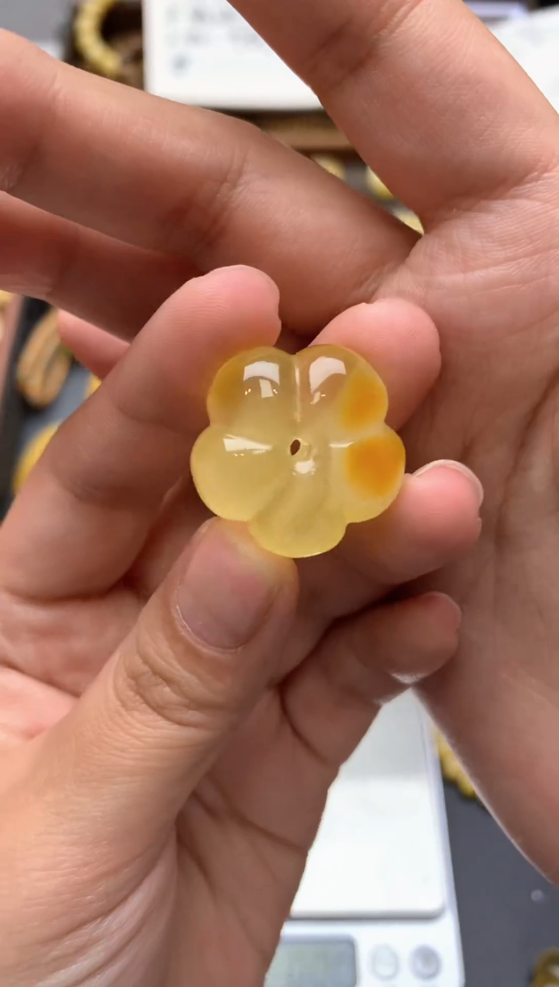 【闪购商品】琥珀珠宝奇石未镶嵌077琥珀蜜蜡花粉