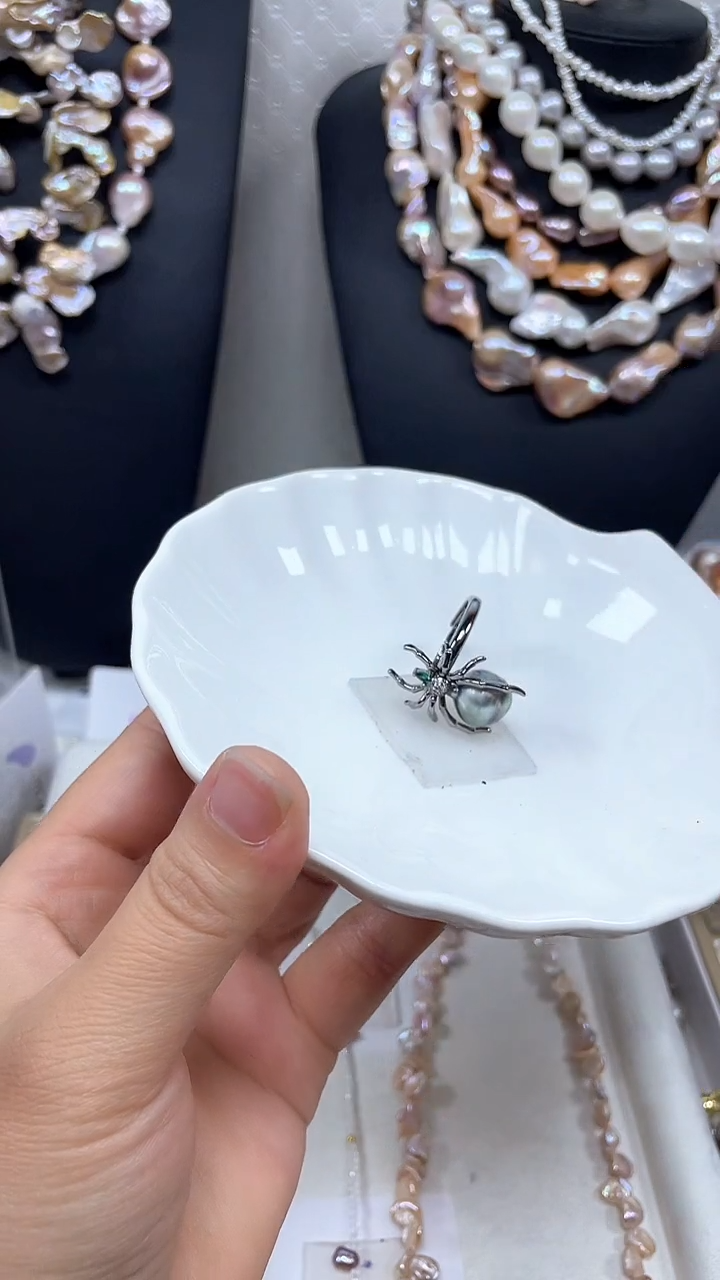 未镶嵌海水珍珠戒指【纯恬巴洛克饰品】