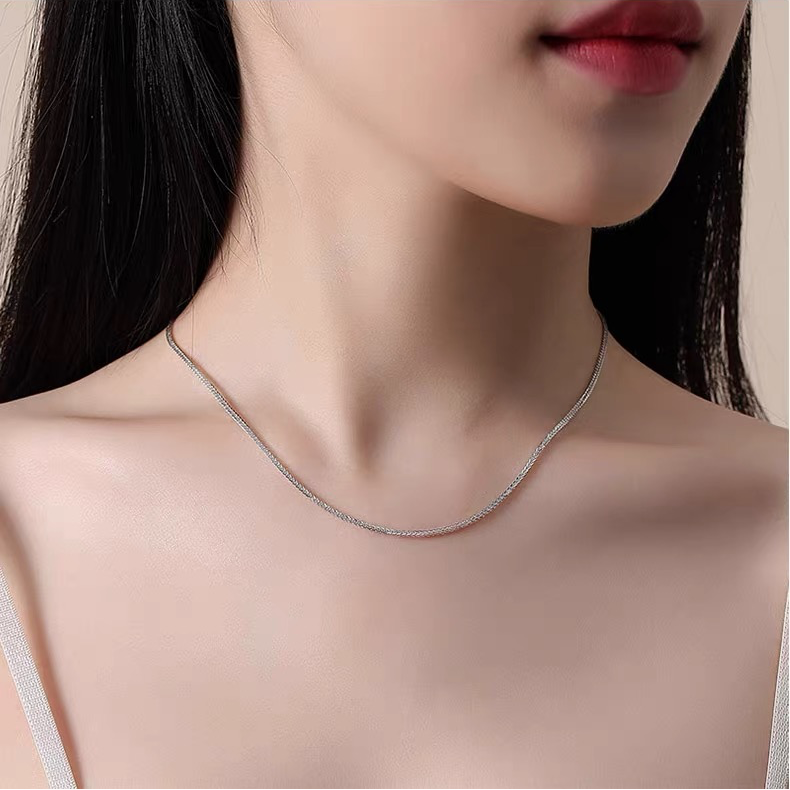 链子足银 肖邦时尚百搭气质优雅项链