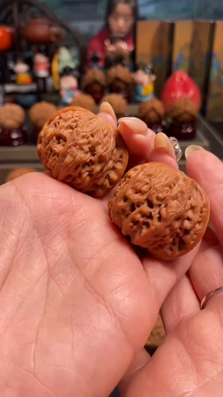 【闪购商品】文玩核桃把件H629磨盘39