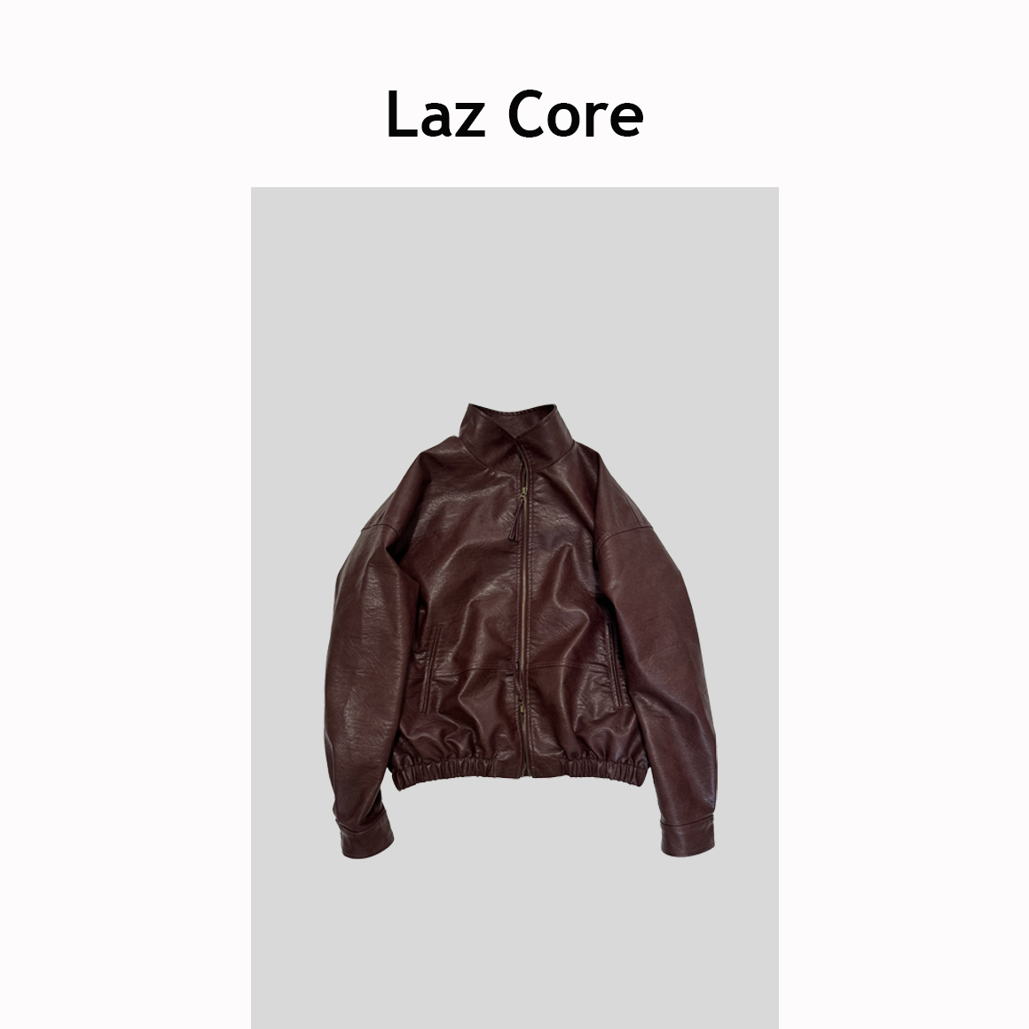 Laz Core/慵刻男女同款休闲潮流韩版痞帅ins加棉夹克皮衣