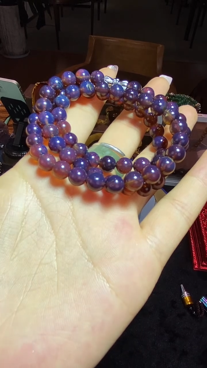 琥珀颈饰未镶嵌缅甸琥珀妈妈链