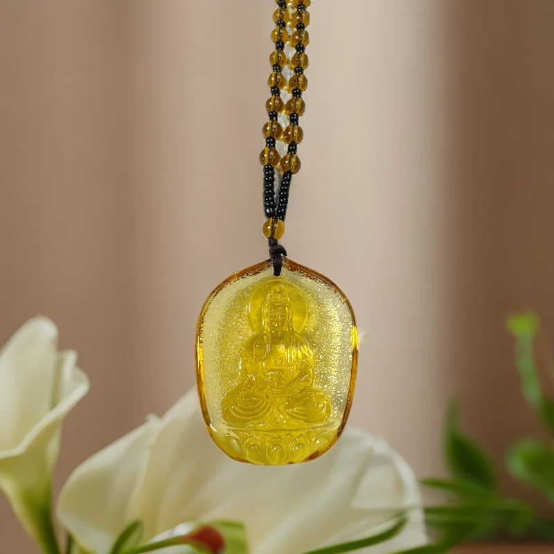 ［陈鑫专属.］古法 冰透 观音菩萨吊坠-CH-2A