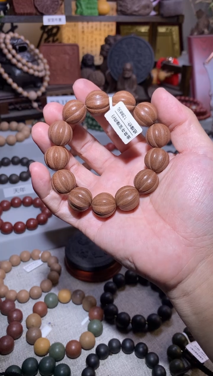 【闪购商品】泥塑逍遥香方手串瓜珠1.8*13