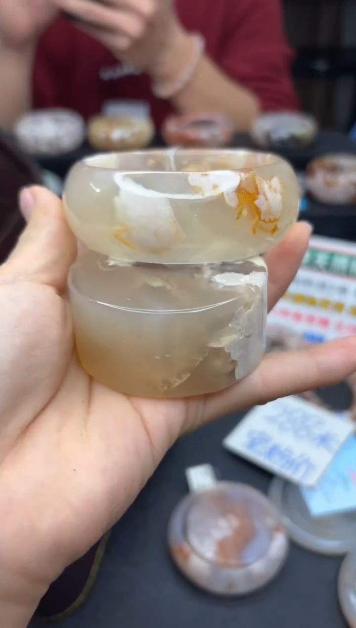 【闪购商品】石英质玉手镯未镶嵌2127（61圈赠送镯心）