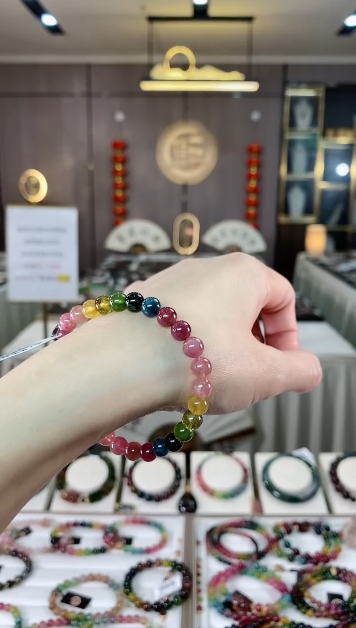 【闪购商品】碧玺单圈手串6mm未镶嵌（多样性发一条）hon