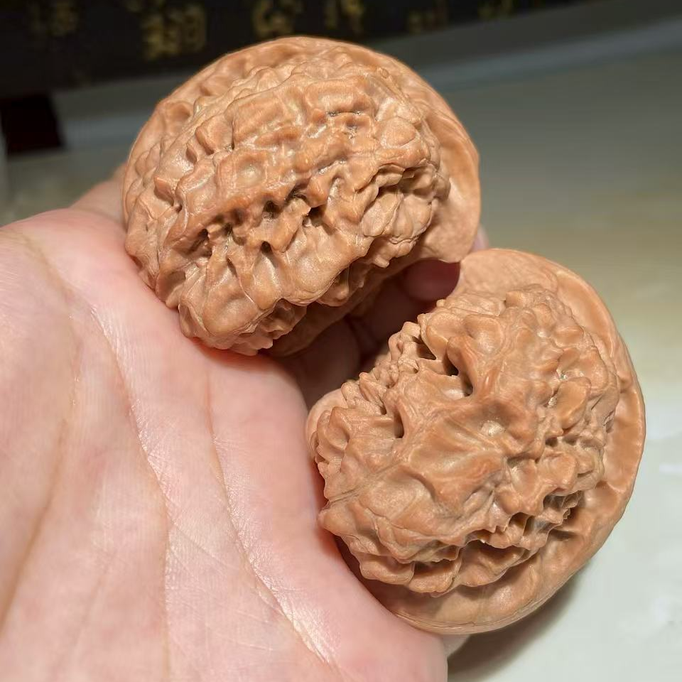 文玩核桃把件边74座山雕