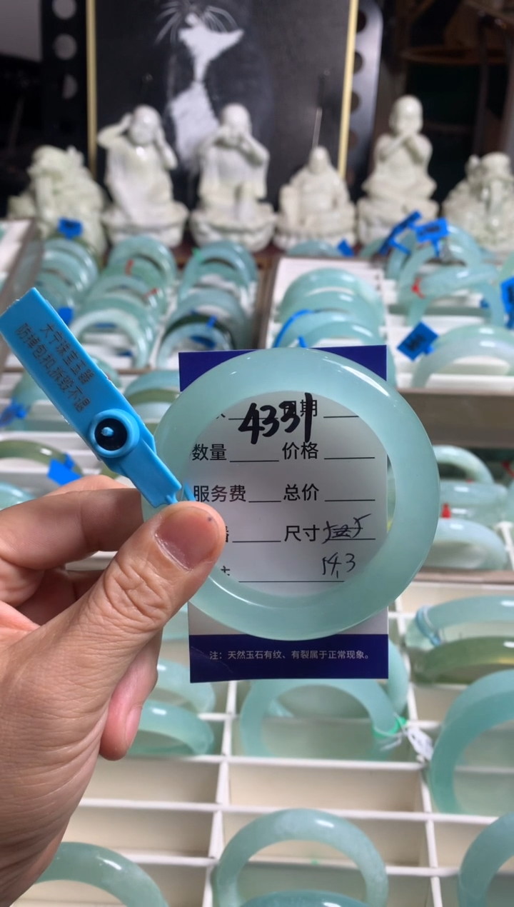 蛇纹石玉未镶嵌手镯4331