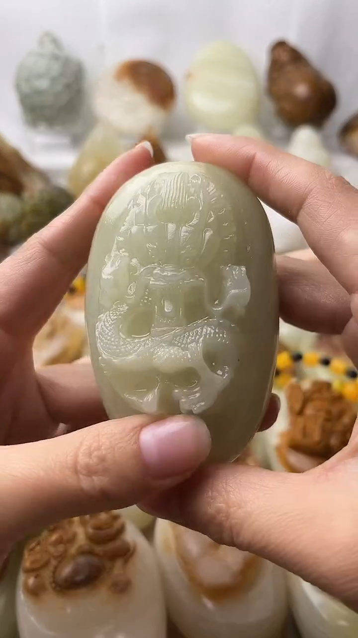 石材古青石棉纹正常不退换九五龙