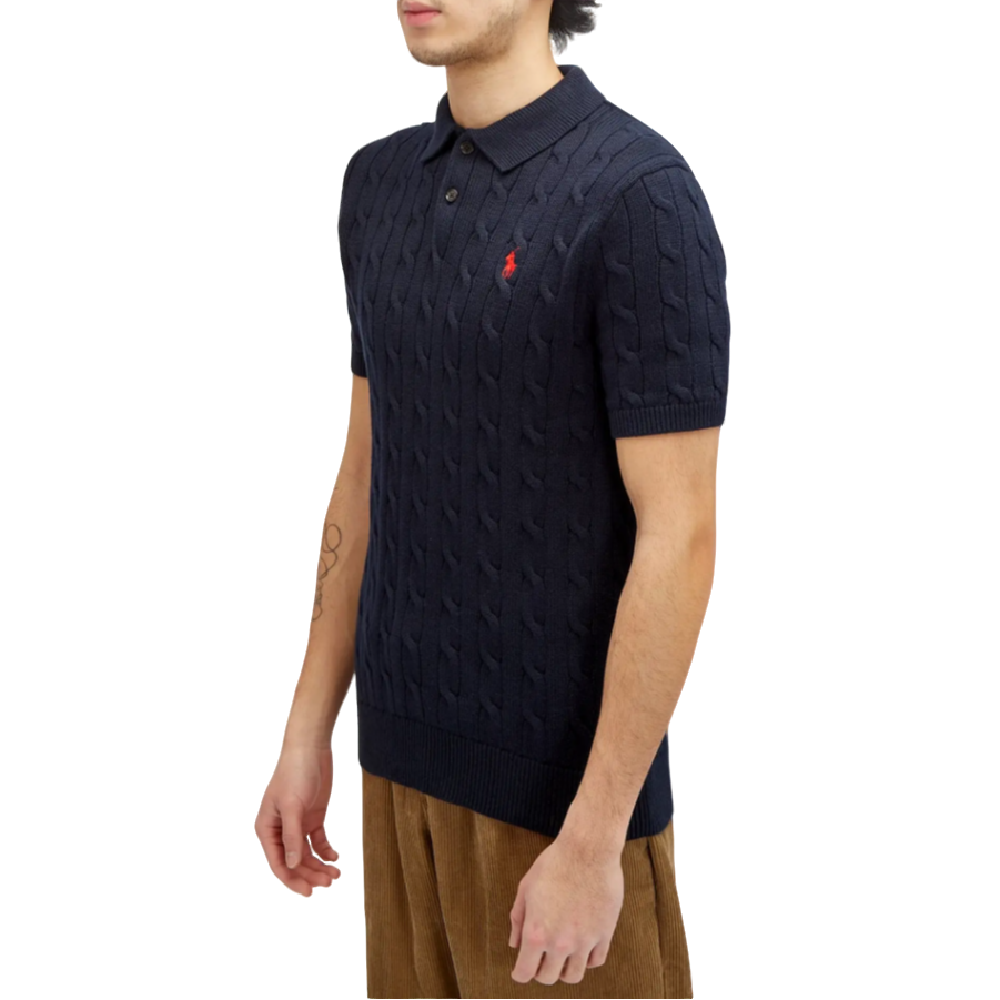 POLO RALPH LAUREN拉夫劳伦 老钱休闲男款短袖绞花710917050001