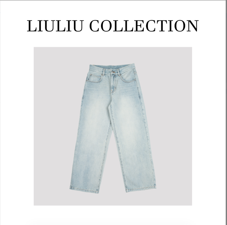 土耳其老木机手工水洗直筒牛仔裤 青春活力 纹理立体饱满E30