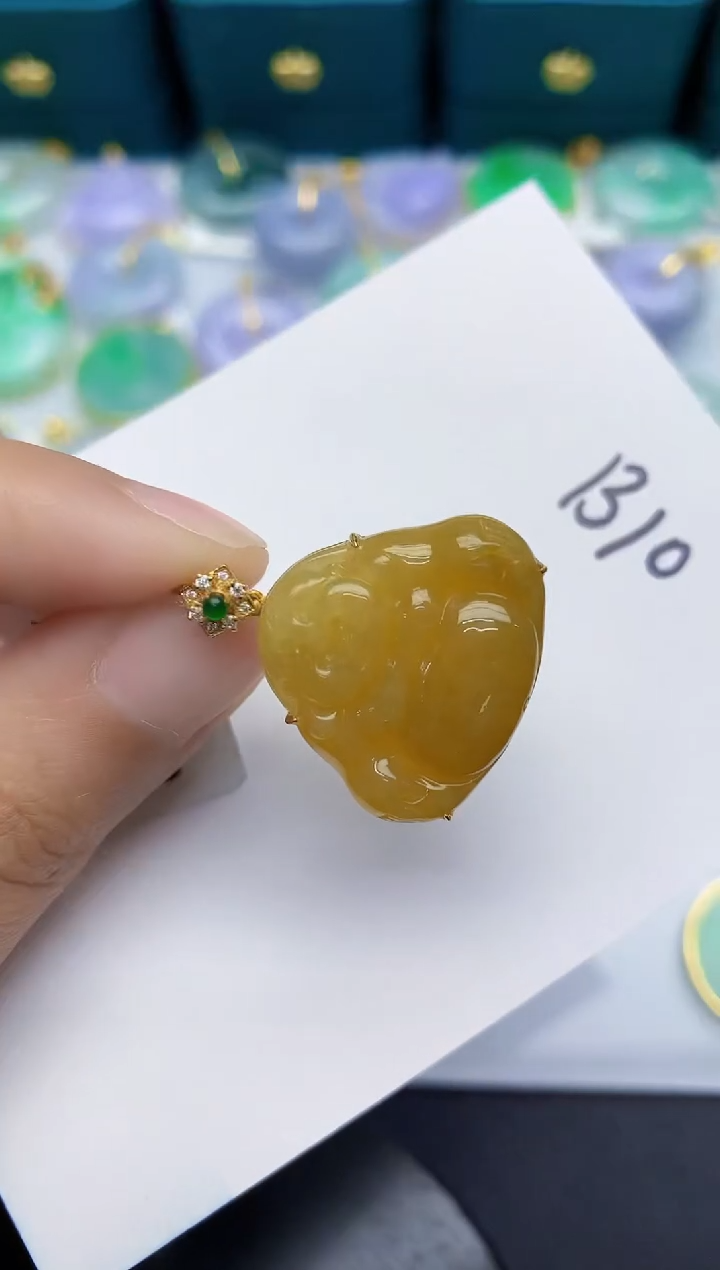 【闪购商品】翡翠颈饰18K金镶嵌000000000